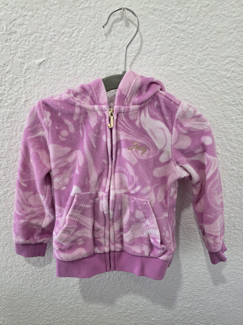 Juicy Couture Pink Swirl Zip Hoodie for Kids